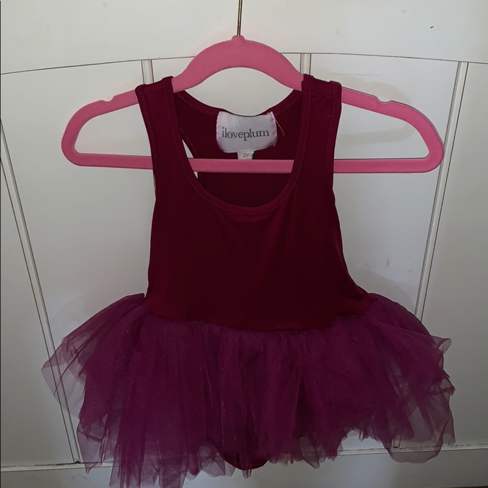 New w/o tag Plum Leotard Tutu 2y